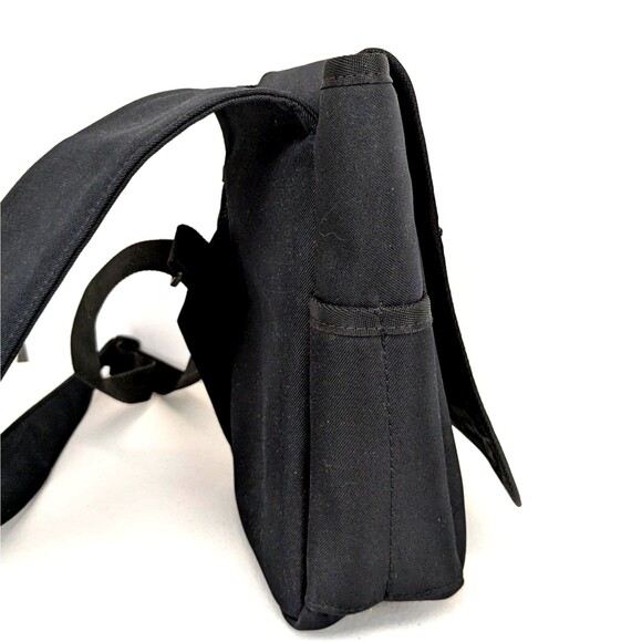 Vintage 90s Y2K Nike Crossbody Sling Bag Embroidered Logo Black Backpack